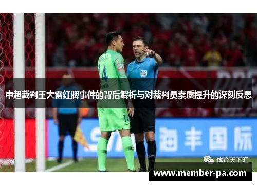 中超裁判王大雷红牌事件的背后解析与对裁判员素质提升的深刻反思