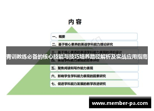 青训教练必备的核心技能与技巧培养路径解析及实战应用指南